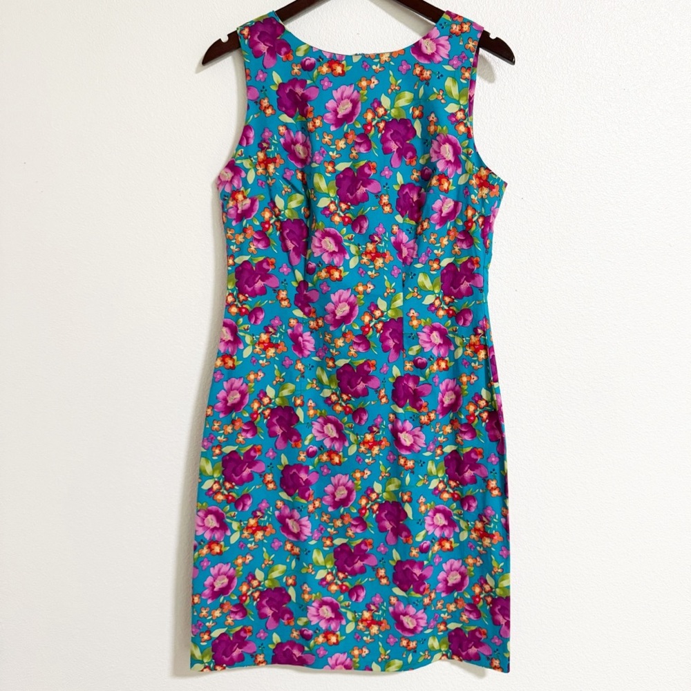 Vintage 90s CDC Floral Sheath Dress